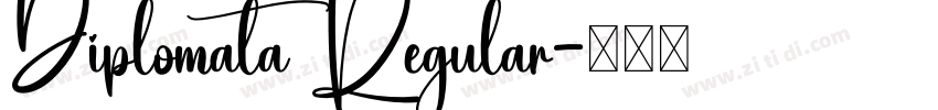 Diplomata Regular字体转换